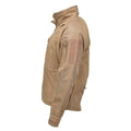 MIL-TEC winddichte Wanderjacke Softshell sturmfeste Reißverschlüsse Fleecefutter Coyote