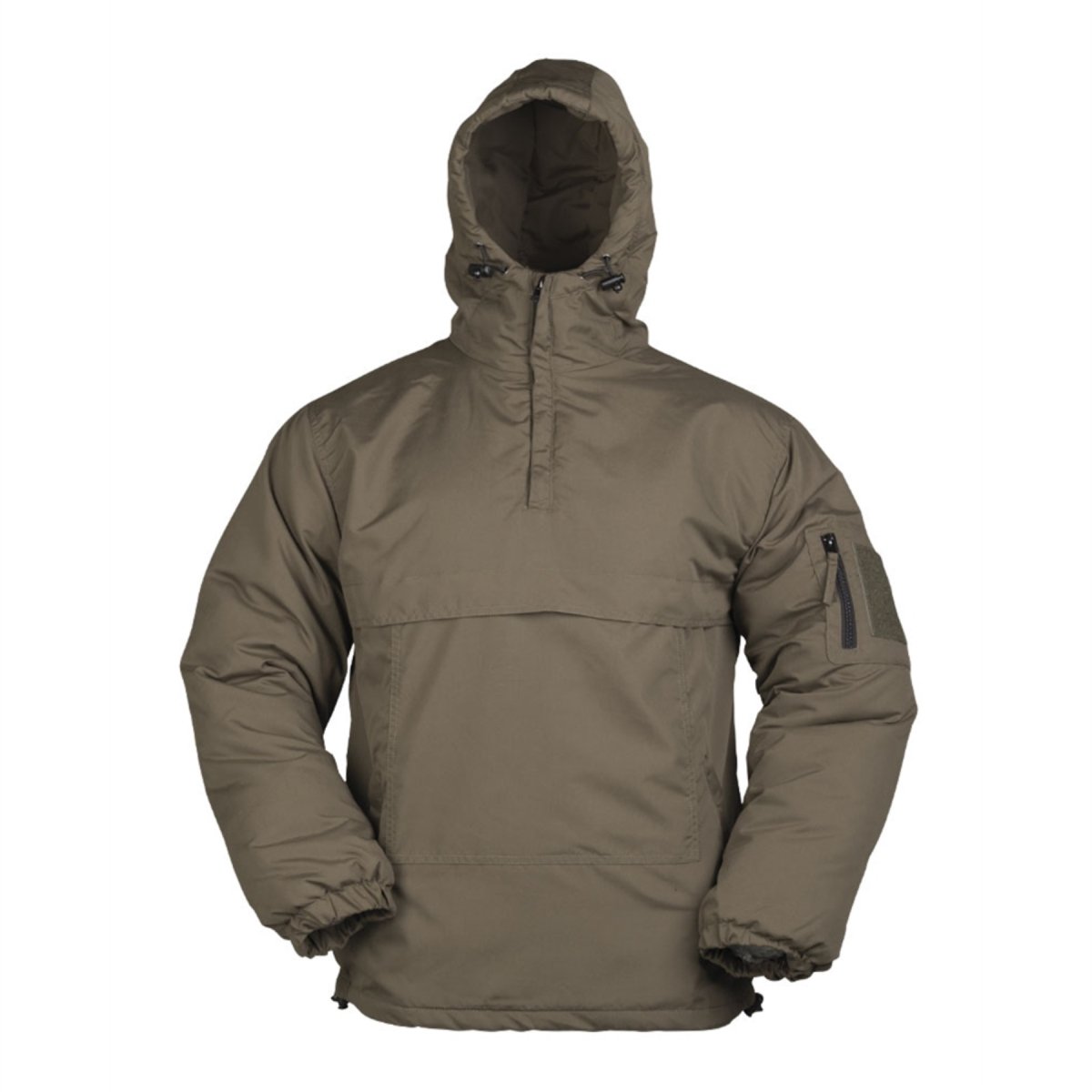 Mil-Tec Winter-Kampfjacke, taktischer Anorak, Fleece-Futter, winddicht, Oliv