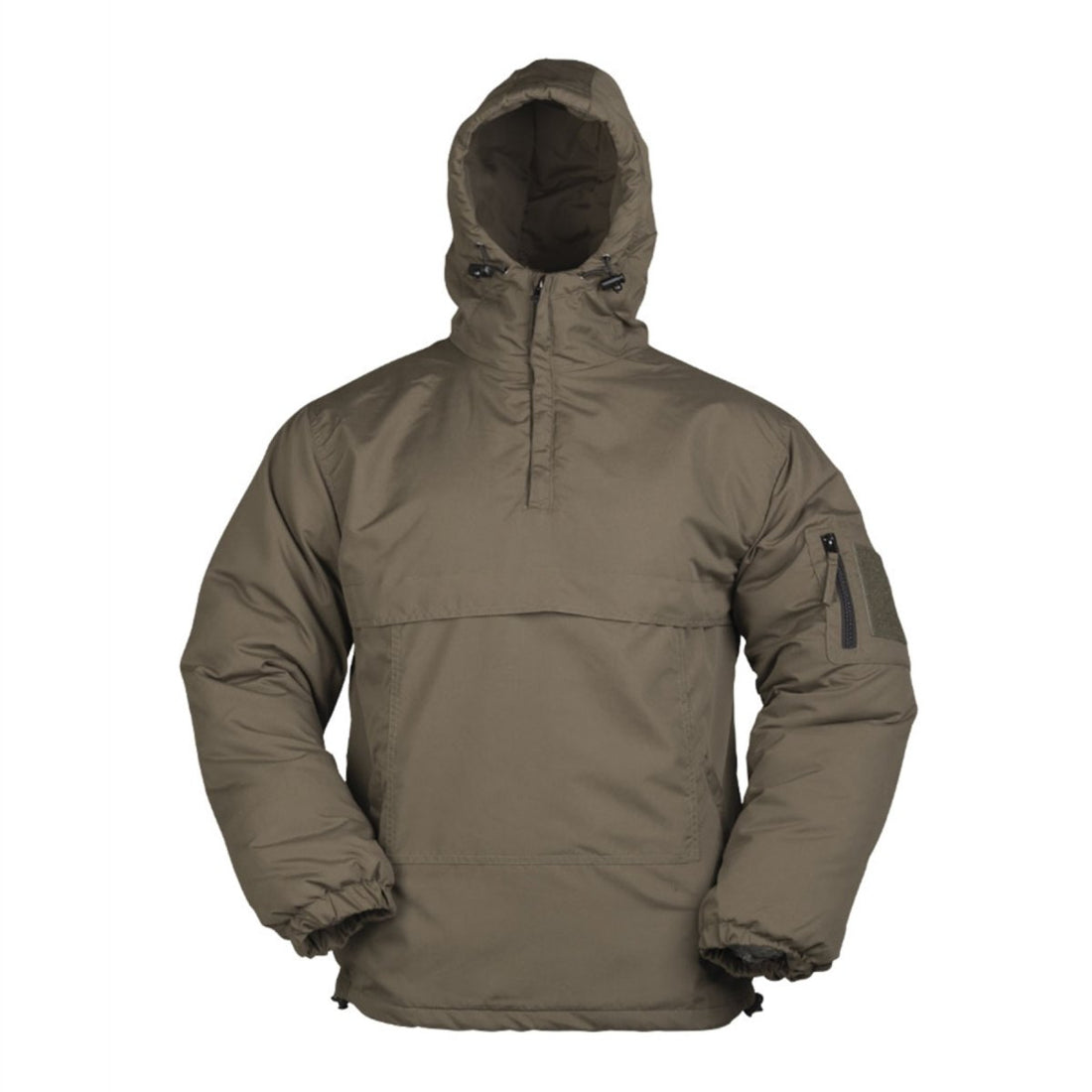 Mil-Tec Winter-Kampfjacke, taktischer Anorak, Fleece-Futter, winddicht, Oliv