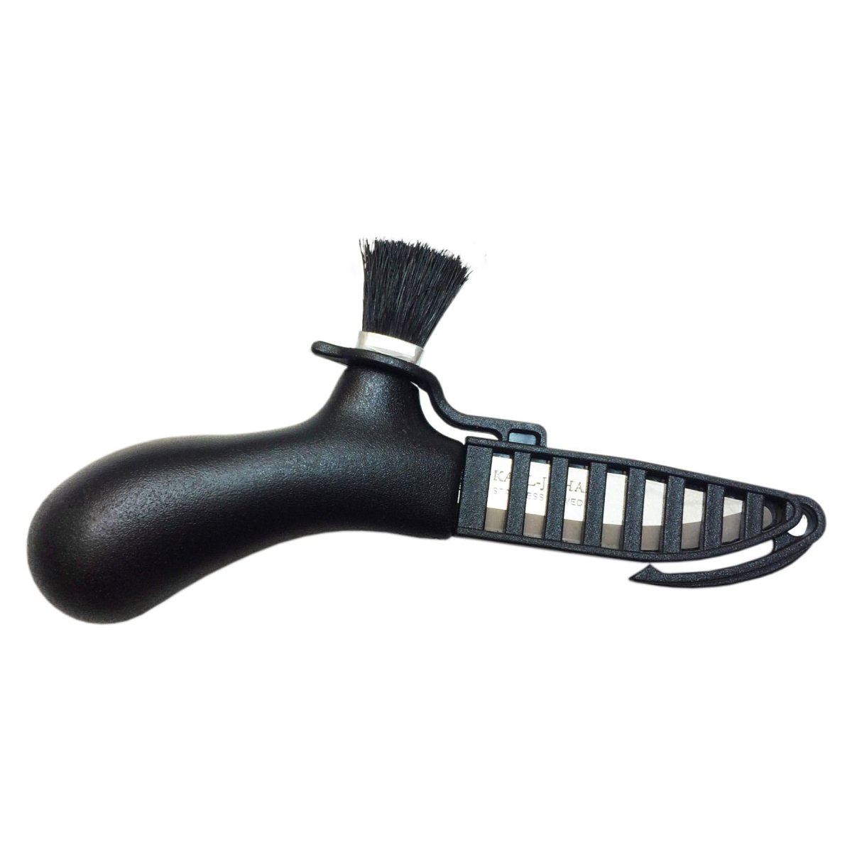 MORAKNIV Pilzsammelmesser, feste Klinge aus recyceltem Edelstahl, gebürstet, Schwarz