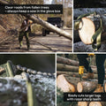 NORDIC POCKET SAW Tragbare Kettensäge aus Kohlenstoffstahl für Wandern und Camping PREMIUM Edition