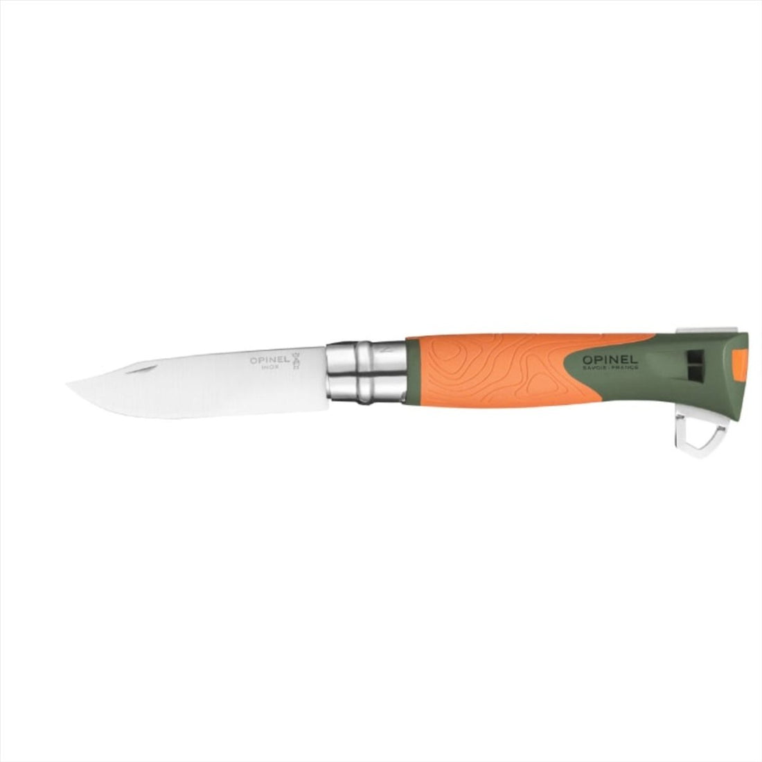 Opinel N°12 Explore faltbares 10-cm-Taschenmesser mit 12C27-Edelstahlklinge