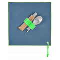 Opinel Picnic+ N°08 Besteckset Klappmesser Löffel Gabel Camping Buche