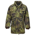 Origial Jacke im tschechischen Militärparka-Stil mit Futter aus Kunstpelz M95 Camouflage