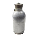Original Feldflasche des österreichischen Bundesheeres, Aluminiumflasche, Kunststoff-Schraubdeckel, Militär-Überschuss