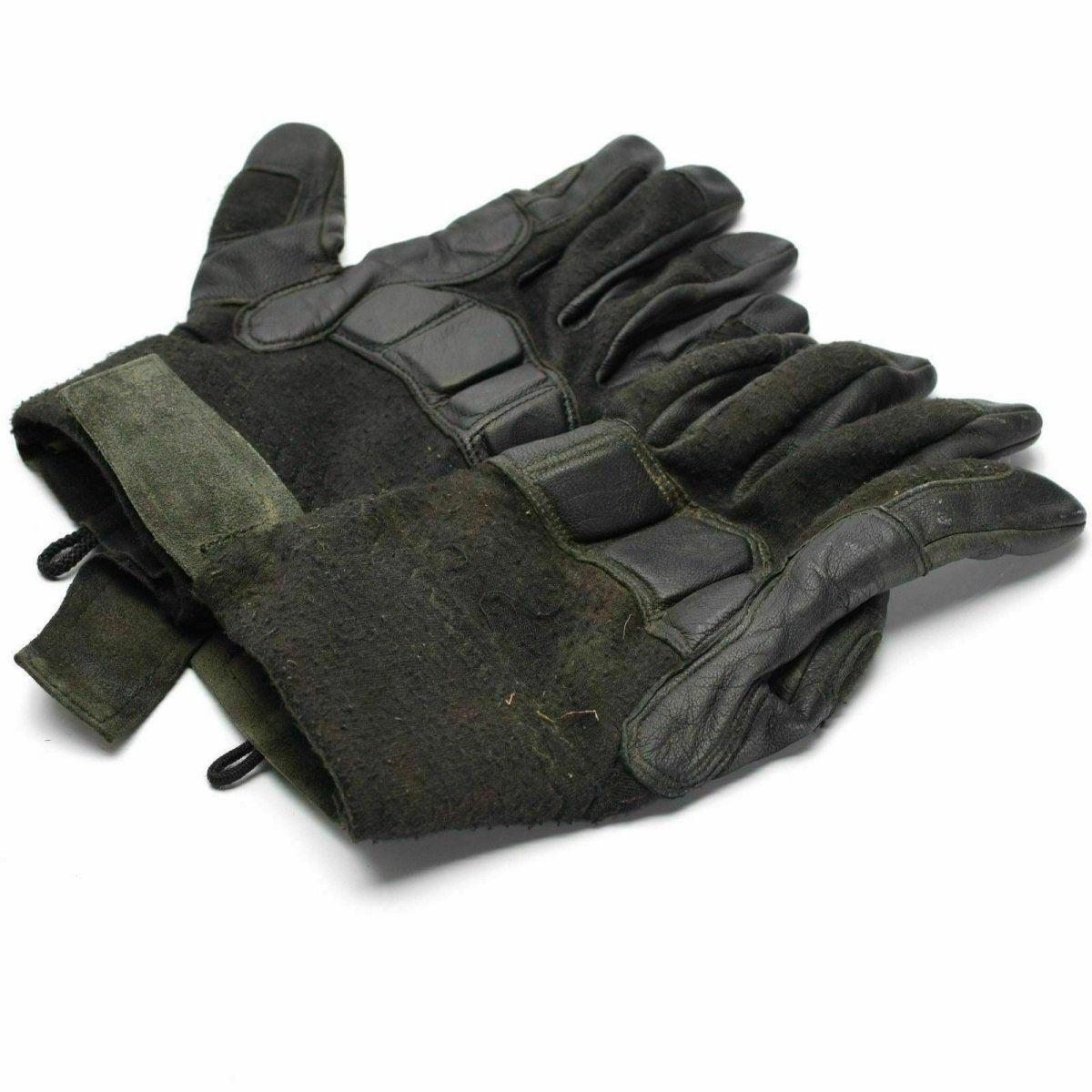 Original österreichische Bundesheer Kampftaktikhandschuhe Leder Nomex Militärhandschuhe
