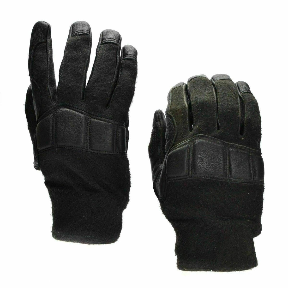 Original österreichische Bundesheer Kampftaktikhandschuhe Leder Nomex Militärhandschuhe