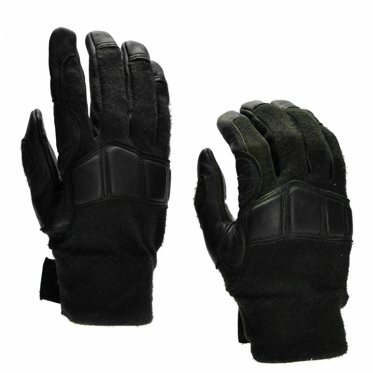 Original österreichische Bundesheer Kampftaktikhandschuhe Leder Nomex Militärhandschuhe