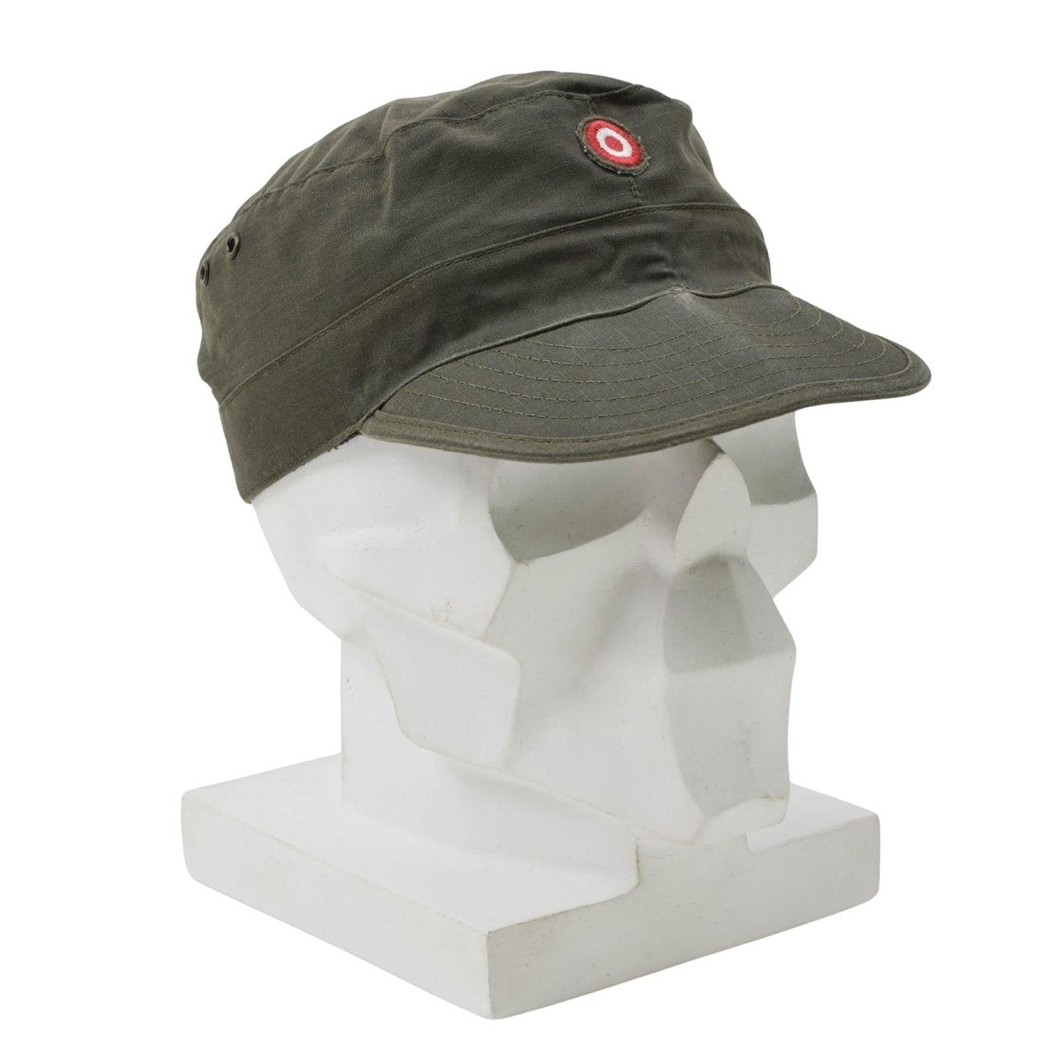 Original österreichisches Bundesheer KAZ03 Kampfmütze Ripstop, Militär-Ausstellung, Oliv, gebraucht