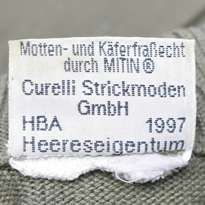 Textile label on fabric with brand and product details