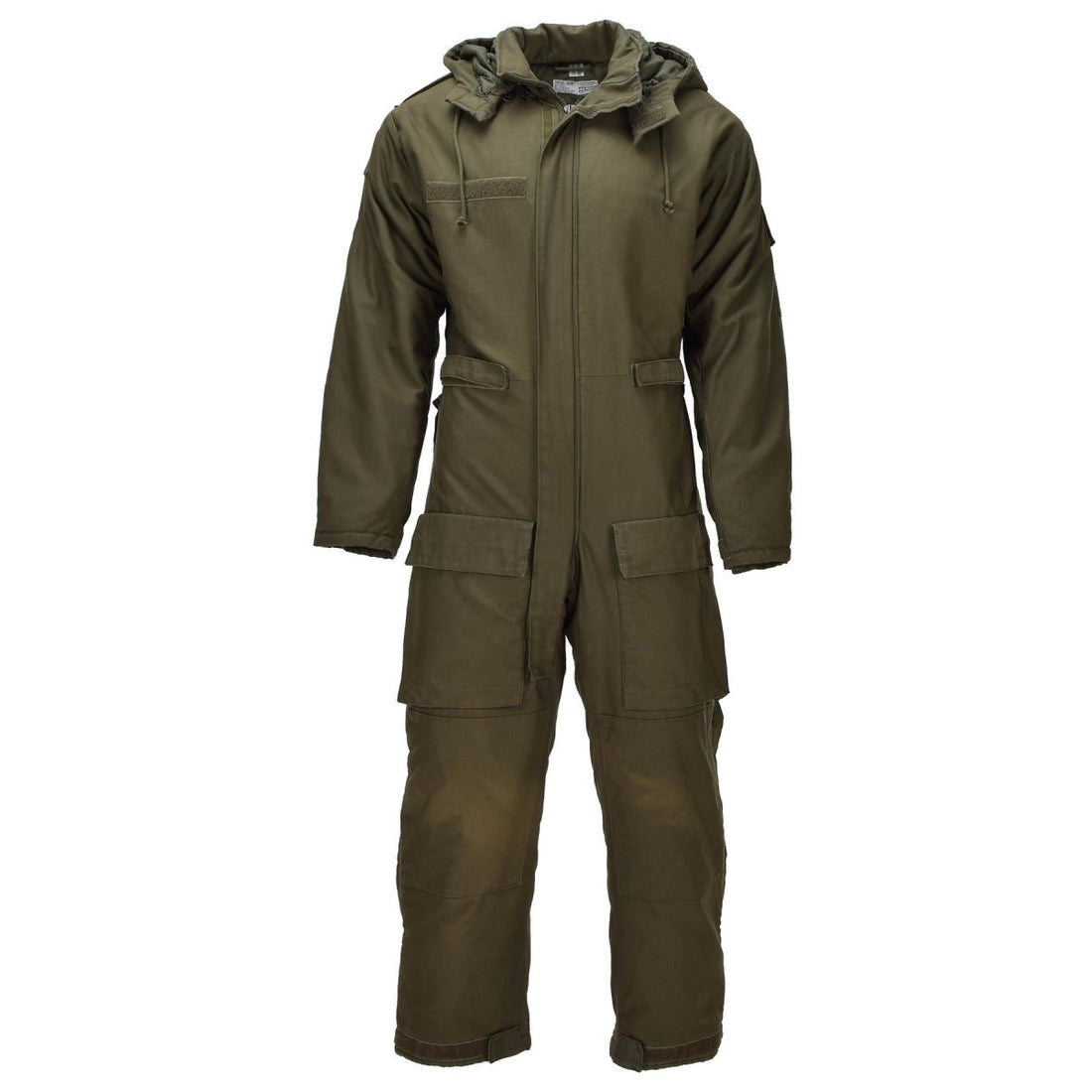 Original österreichischer Panzeroverall mit Kapuze und gefüttertem Mechanikeroverall Oliv