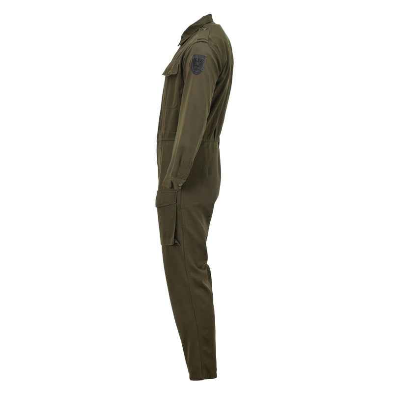 Original Austrian BH Military coverall men works mechanic polycotton suit Olive - GoMilitar