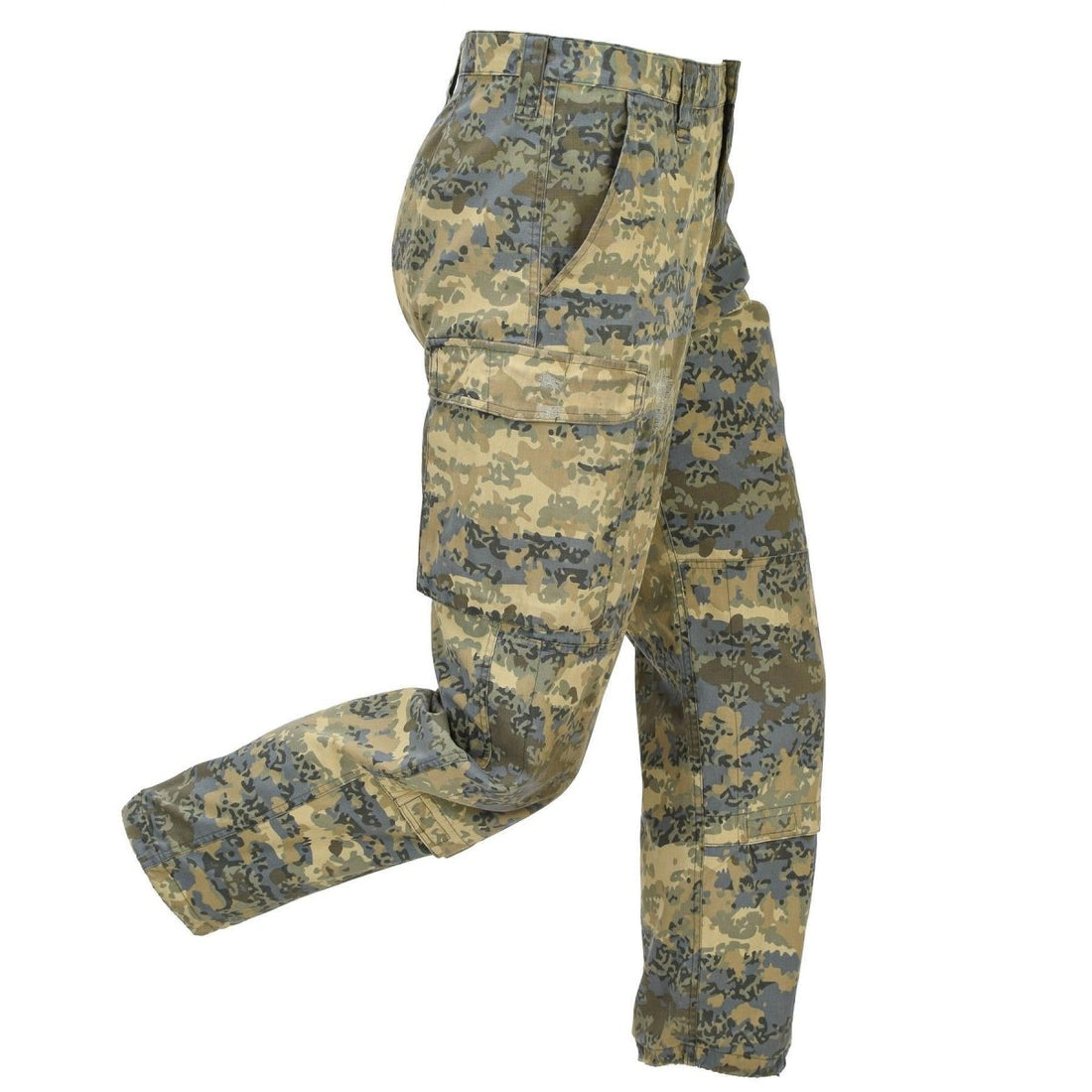 Original österreichische Militär-Cargohose mit verstärkten Knien, Tarnanzug im Tarnmuster