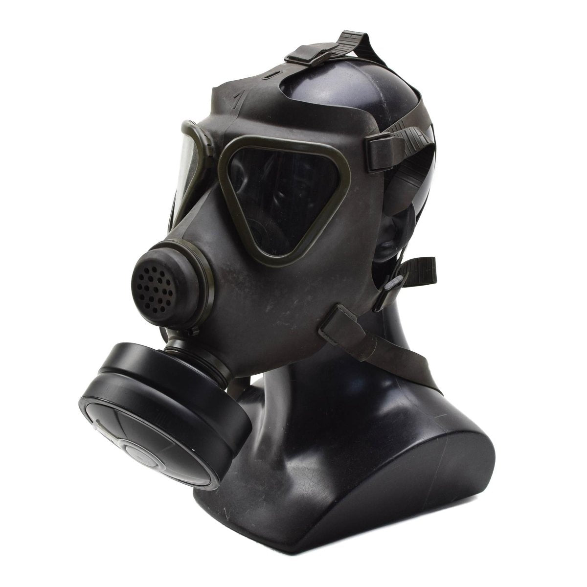 Originales österreichisches Militär-Drager-Gasmasken-Set, militärisches Sammlerstück, Oliv