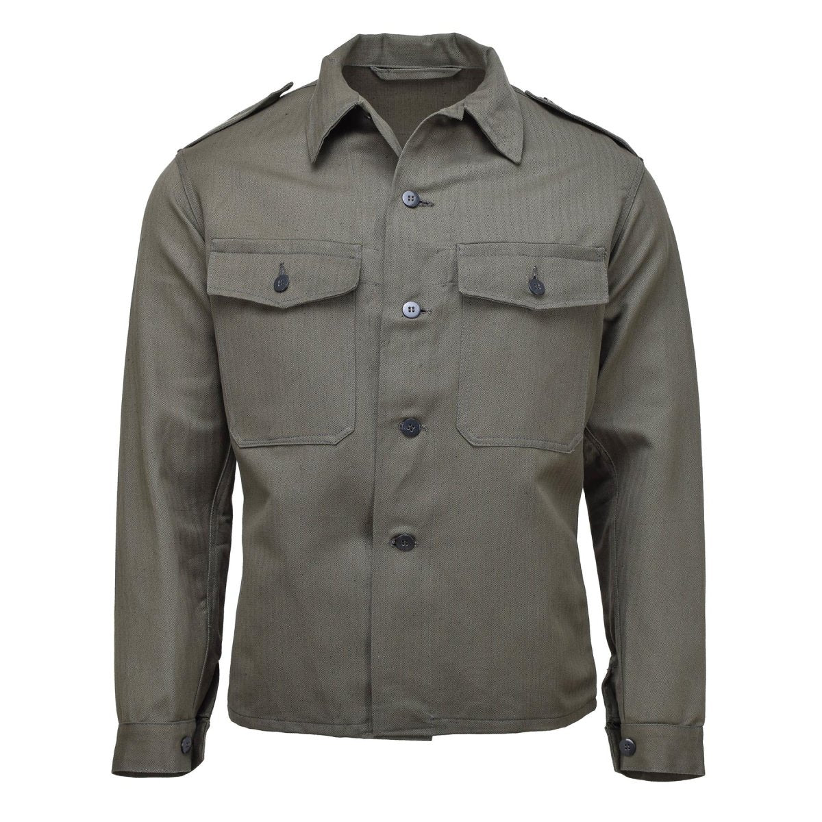 Original österreichische Militär M59 Feldjacke Vintage WWII Truppenhemd oliv NEU