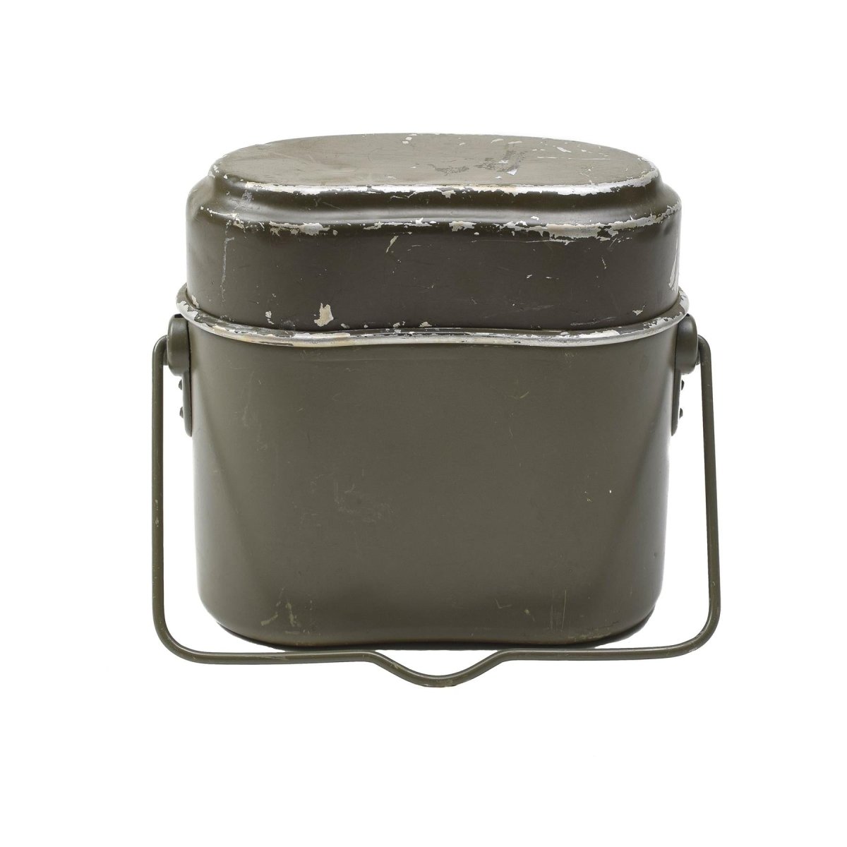 Original österreichisches Militär Essgeschirr Aluminium oliv Wander- und Camping-Kochgeschirr