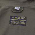 Original österreichisches Militär-Hemdkleid in Olivgrün mit langen Ärmeln, lässig, leicht, NEU
