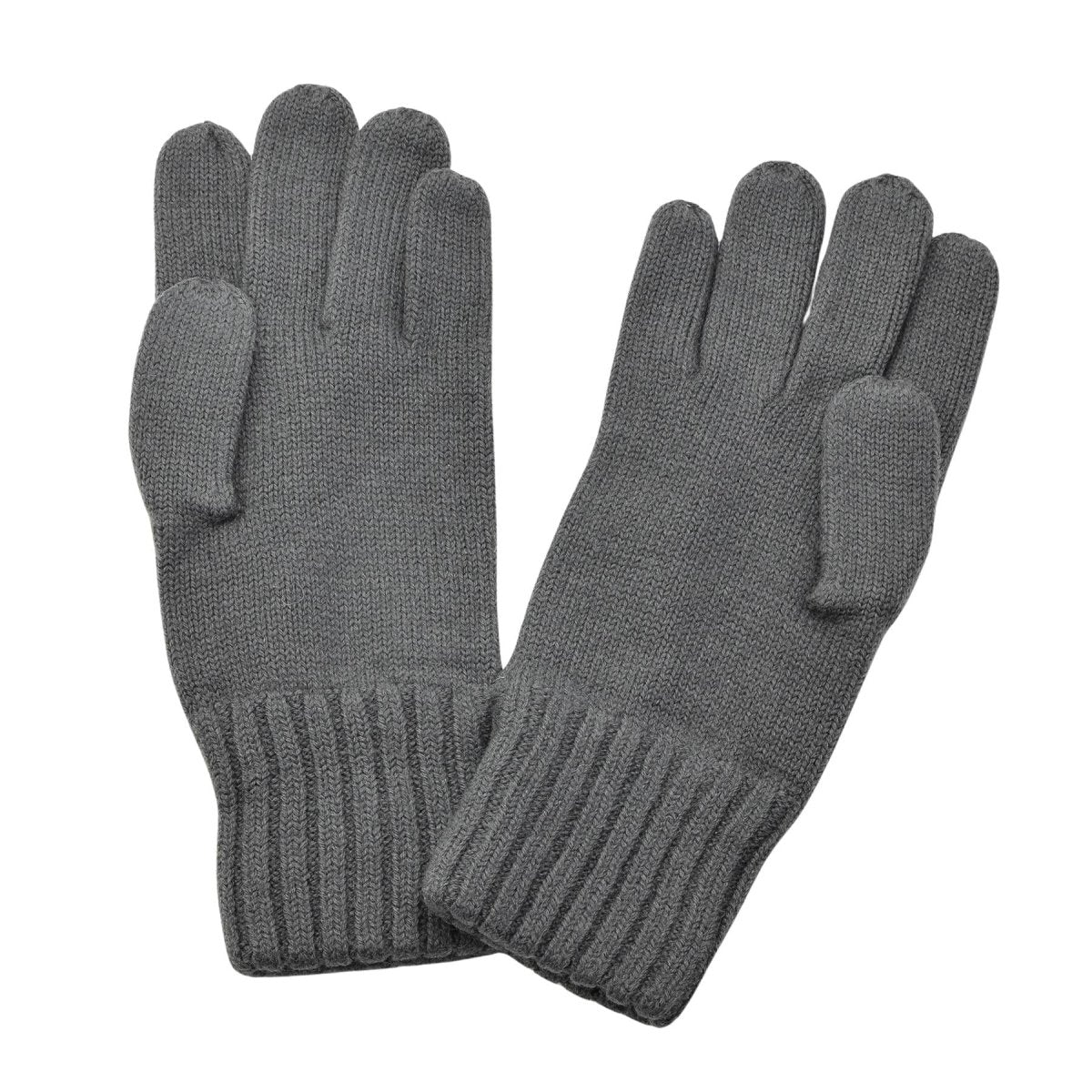 Original Österreichische Militärwärmer Wollhandschuhe grau atmungsaktiv gestrickt Winter NEU