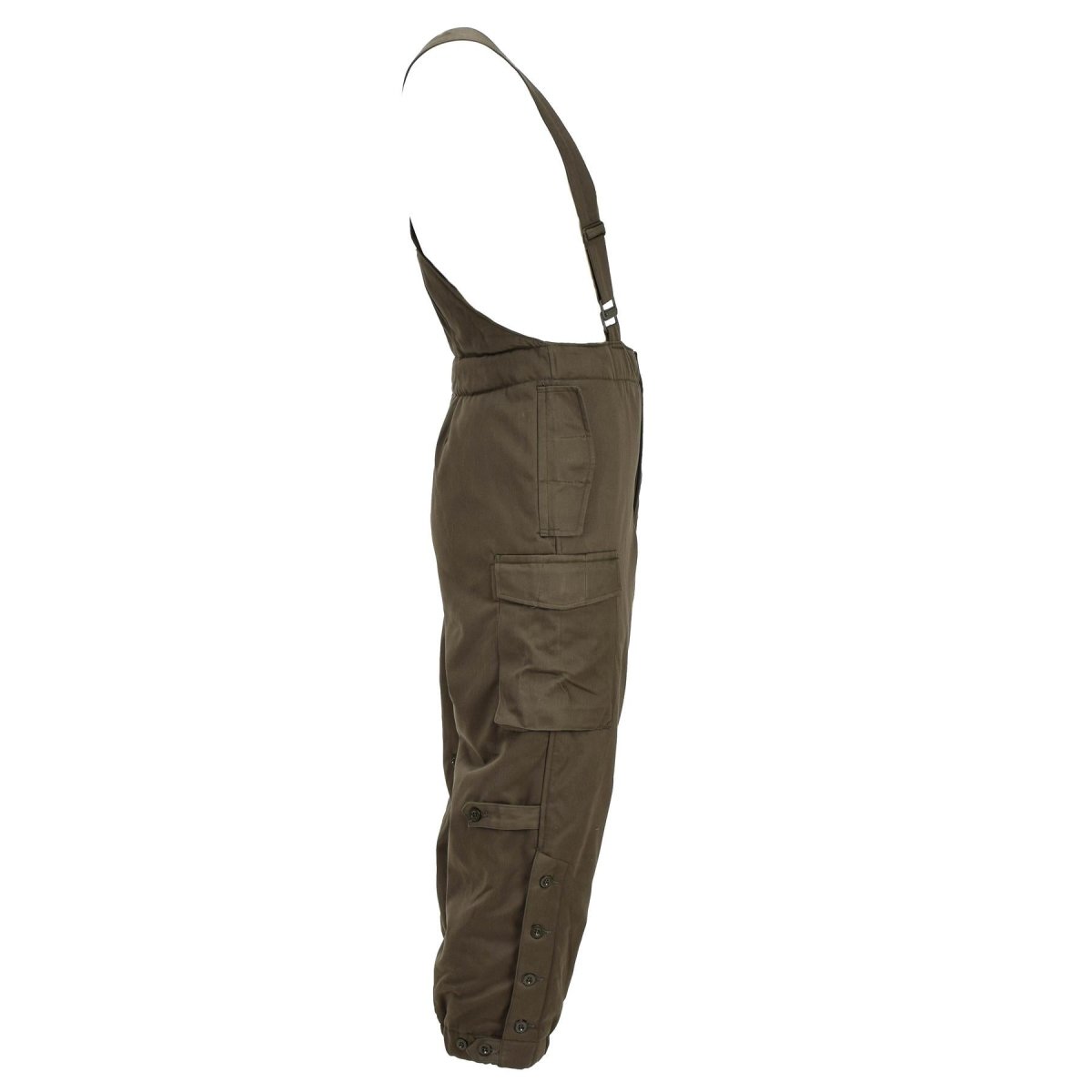 Original österreichische Militär-Winterhose, isoliert, wasserabweisend, Oliv