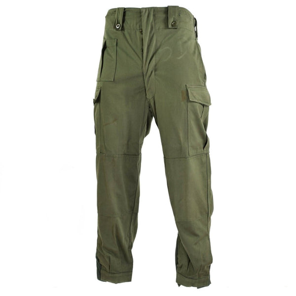 Original Belgian army field combat pants M65 olive green military pants surplus - GoMilitar