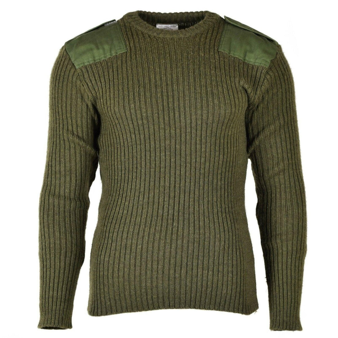 Original belgischer Armeepullover Kommandopullover Grün Oliv Pullover Reine Wolle