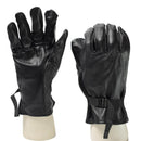 Original Belgian army tactical soldier leather gloves black military issue NEW - GoMilitar