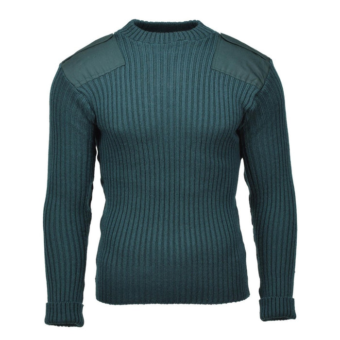 Original belgischer Militär-Kommandopullover, warmer gestrickter Wollpullover, grün, NEU – GoMilitar