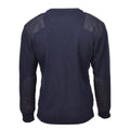 Original belgischer Militärpullover, warmer, gestrickter blauer Pullover, Armeeüberschuss, NEU