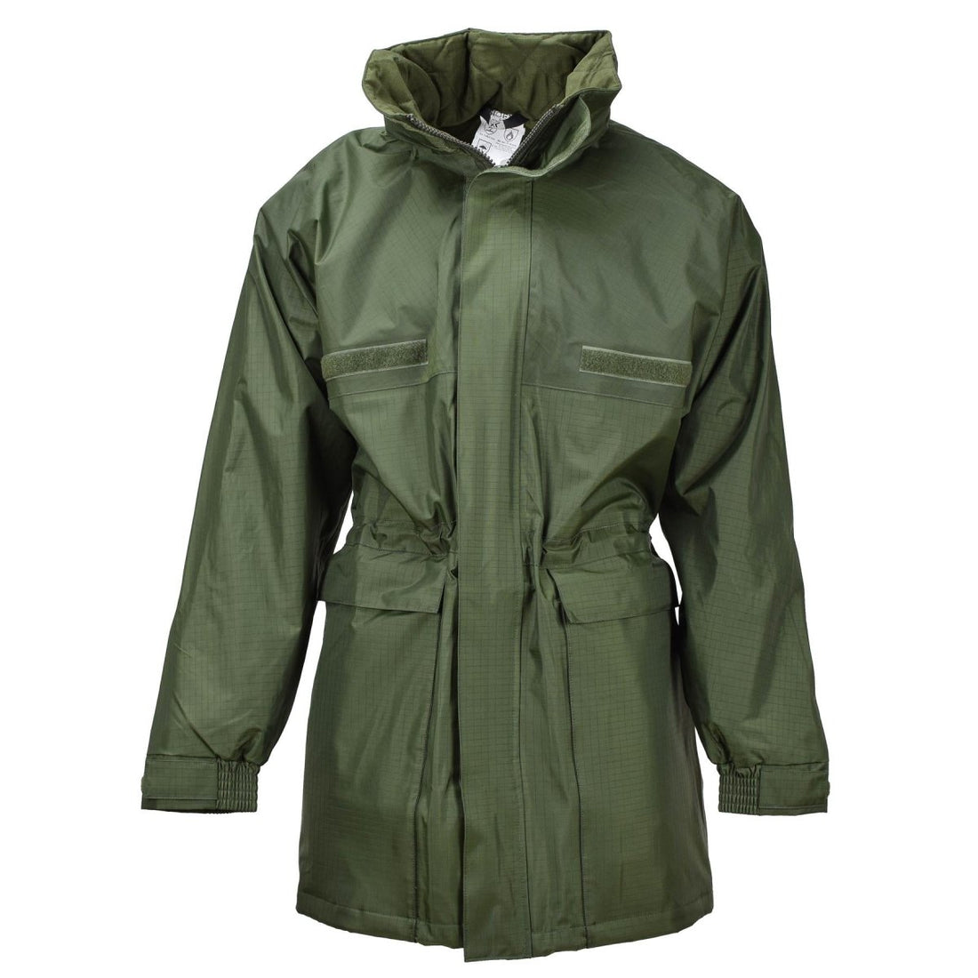 Original belgische Militär Regen lange Jacke mit Futter oliv wasserdicht Feld NEU