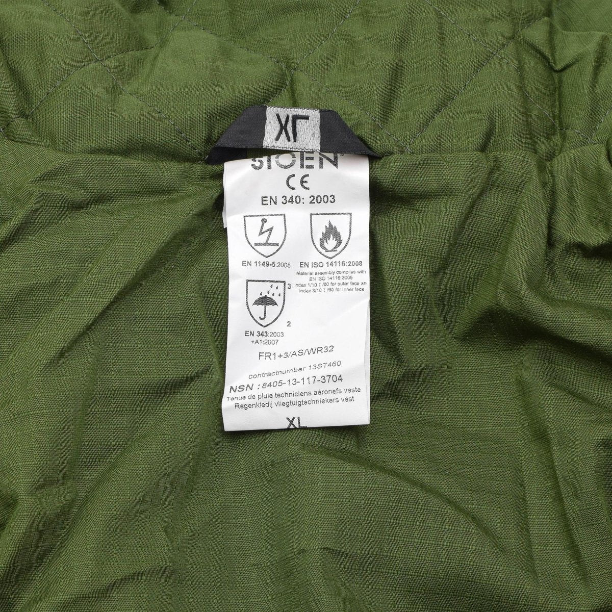 Original belgische Militär Regen lange Jacke mit Futter oliv wasserdicht Feld NEU