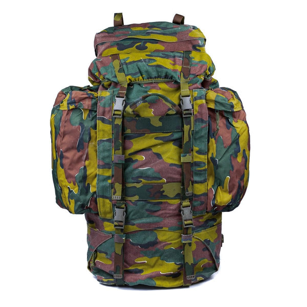Original belgischer militärischer taktischer Feldrucksack, groß, 110 l, Wander- und Campingtasche
