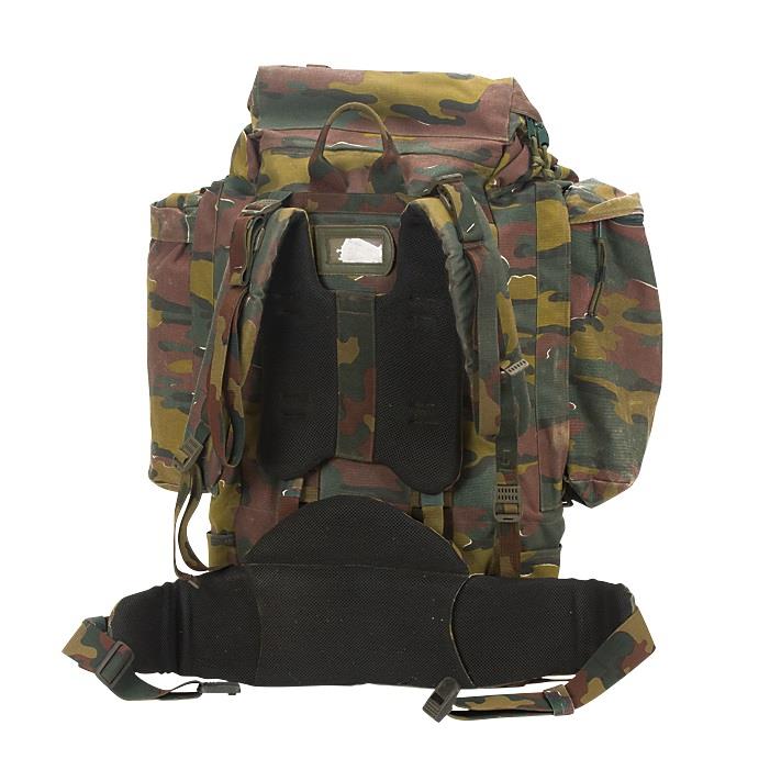 Original belgischer militärischer taktischer Feldrucksack, groß, 110 l, Wander- und Campingtasche