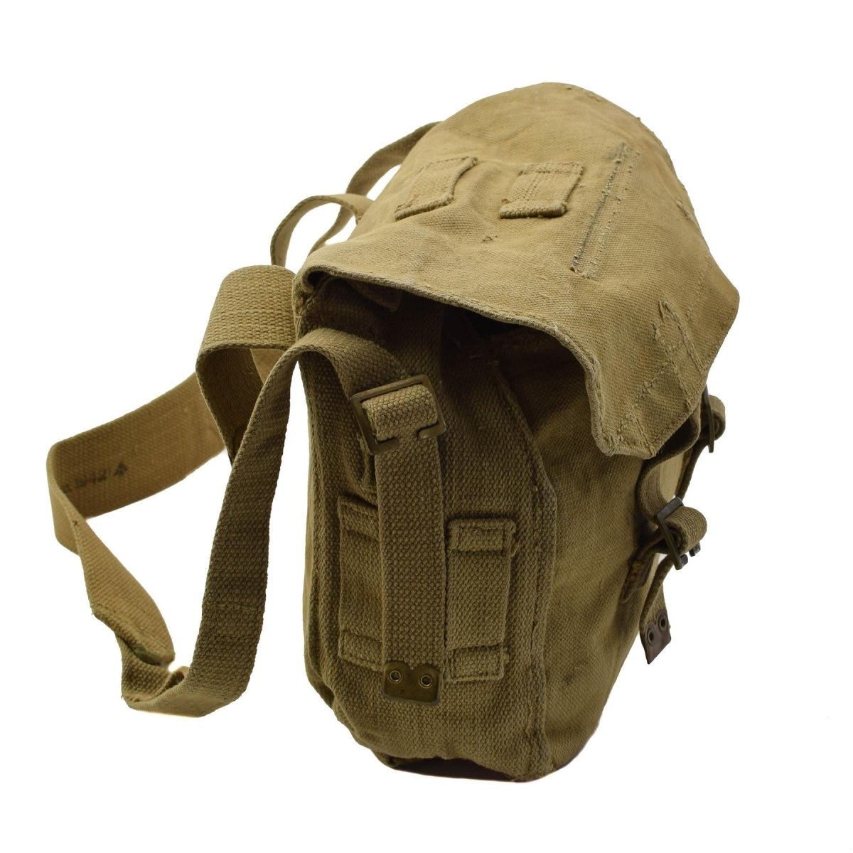 Original britische Armee M37 Umhängetasche Canvas Field Haversack Pack Khaki