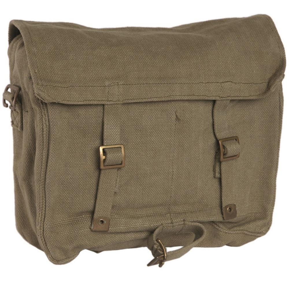 Original britische Armee M37 Umhängetasche Canvas Field Haversack Pack Khaki