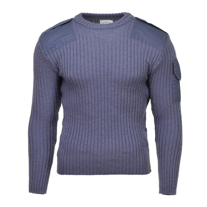 Original britischer Armeepullover Commando Jumper Blaugrauer Pullover Wolle - GoMilitar