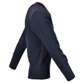 Original britischer Ex-Polizei-Dienstpullover Commando Jumper blauer V-Ausschnitt Pullover
