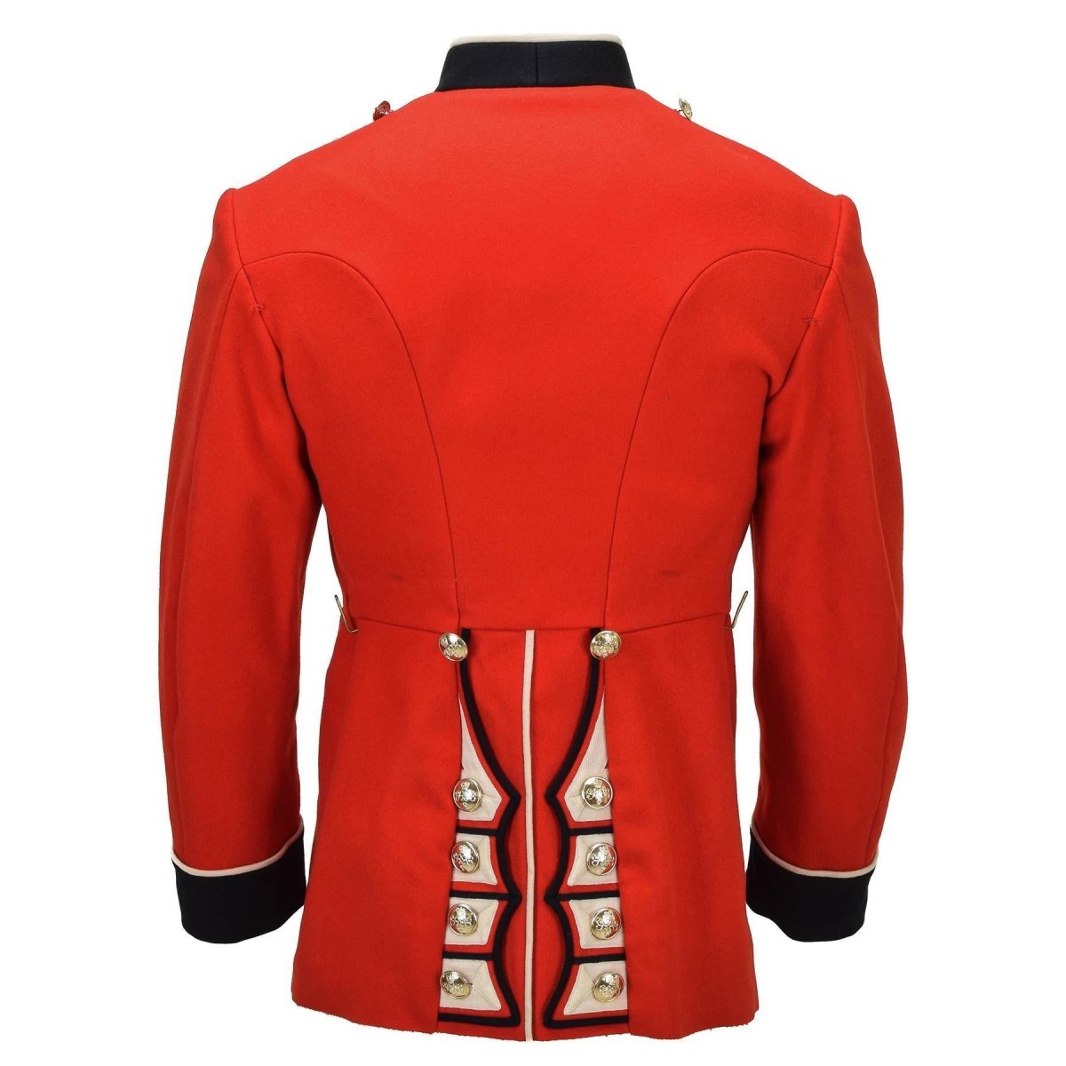 Original britische Militär-Formelle Jacke mit goldenen Knöpfen ohne Schulterklappen, Rot