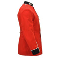Original britische Militär-Formelle Jacke mit goldenen Knöpfen ohne Schulterklappen, Rot
