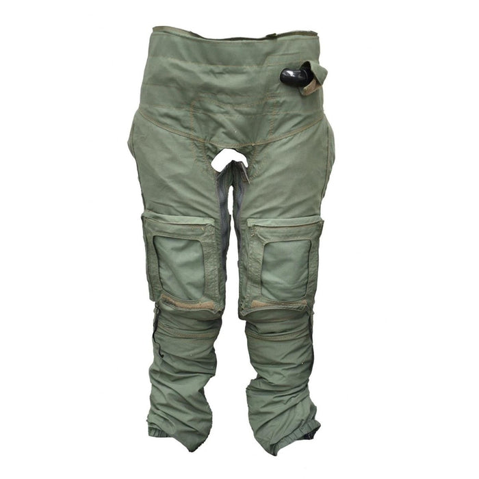 Original British Military Full Coverage Anti-G Flight Trousers Olive Green - GoMilitar