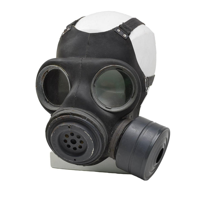 Original British Military Gasmask M44 lightweight Filter Bag Full Set Black - GoMilitar
