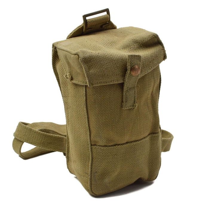 Original British Military M37 Magazine Pouch Belt Kit Pattern Canvas Khaki - GoMilitar
