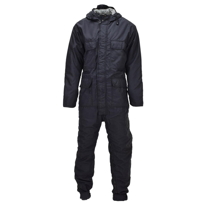 Original britischer Militär-Mechaniker-Overall, verstärkte Knie, RipStop, Schwarz – GoMilitar