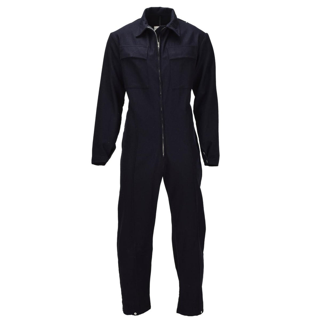 Original britische Militärpolizei-Wolloverall-Dienstuniform mit Reißverschluss vorne, Schwarz