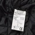 Original britische Militär-Regenjacke, Polizei, einfarbig, schwarz, gefüttert, wasserdichter Mantel