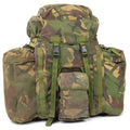 Original britischer Militär-Taktikrucksack Woodland Camo 90 Liter Seitentaschen