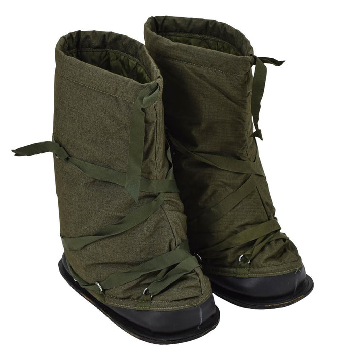 Original britische militärische Thermo-Überschuhe, wasserabweisende, rutschfeste Sohle, Oliv – GoMilitar