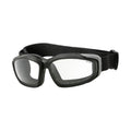 Original British Military V12 Schutzbrille mit Wechselgläsern, Schwarz