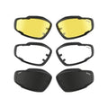 Original British Military V12 Schutzbrille mit Wechselgläsern, Schwarz