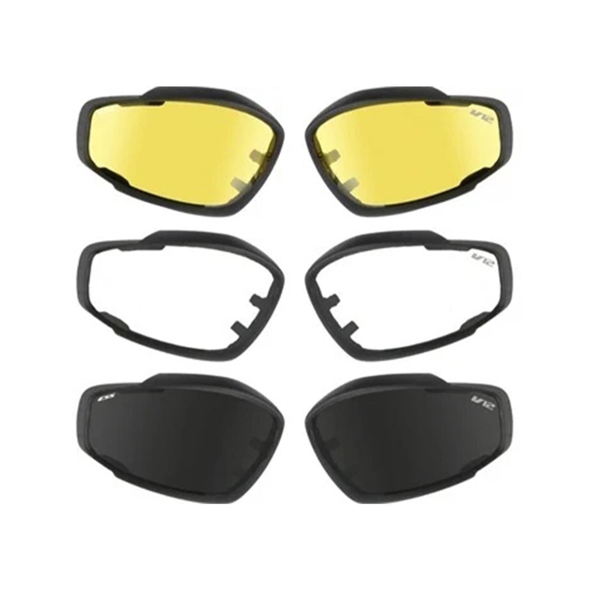 Original British Military V12 Schutzbrille mit Wechselgläsern, Schwarz