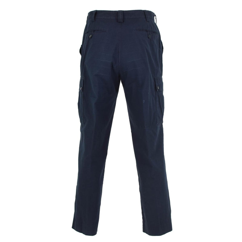 Original British police pants blue ripstop durable uniform trousers surplus - GoMilitar